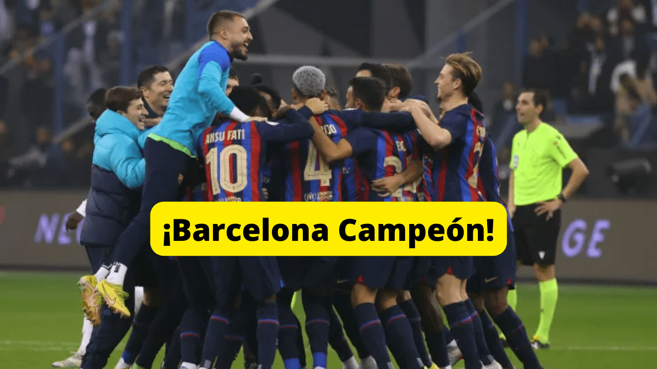 El Fc Barcelona es campeón de la Supercopa Española