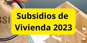 SUBSIDIOS DE VIVIENDA 2023
