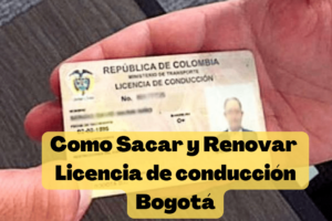 Como sacar las citas para Renovar la Licencia de Conduccion Bogotá