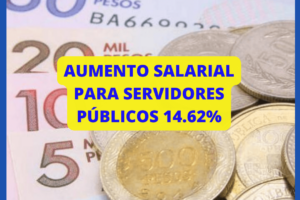 Aumento salarial de 14.62 % para funcionarios públicos