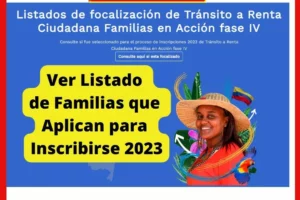 Nuevo Link de Listados de Inscripción renta Ciudadana 2023