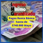 Renta Básica Bogotá pagos Mayo 2023