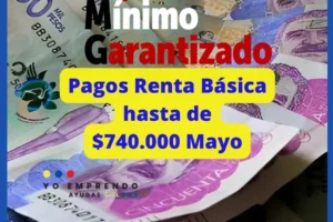 Renta Básica Bogotá pagos Mayo 2023