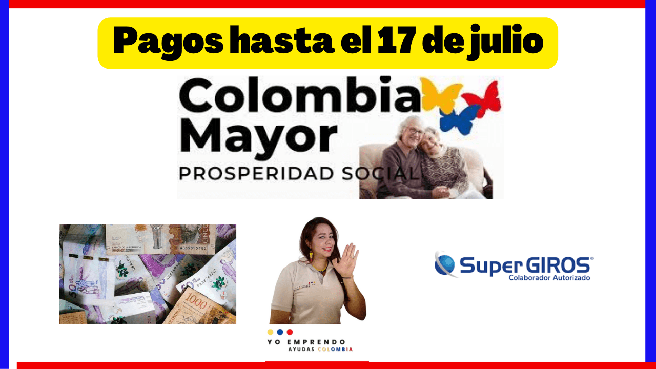 En este momento estás viendo Pagos Colombia Mayor hasta el 17 de julio 2023
