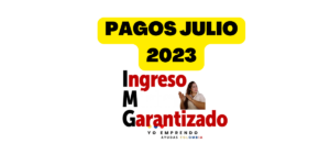 Pagos de Renta Basica Bogotá o Ingreso Minimo garantizado julio 2023