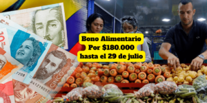 Bonos Alimenticios hasta el 29 de julio por $180.000