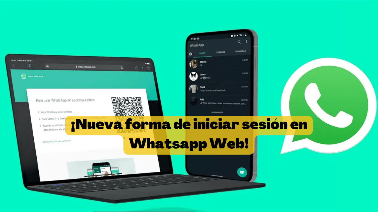 Nuevo método para iniciar sesión desde WhatsApp Web