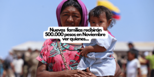 Nuevas familias REcibirán 500.000 en Noviembre ver cuales