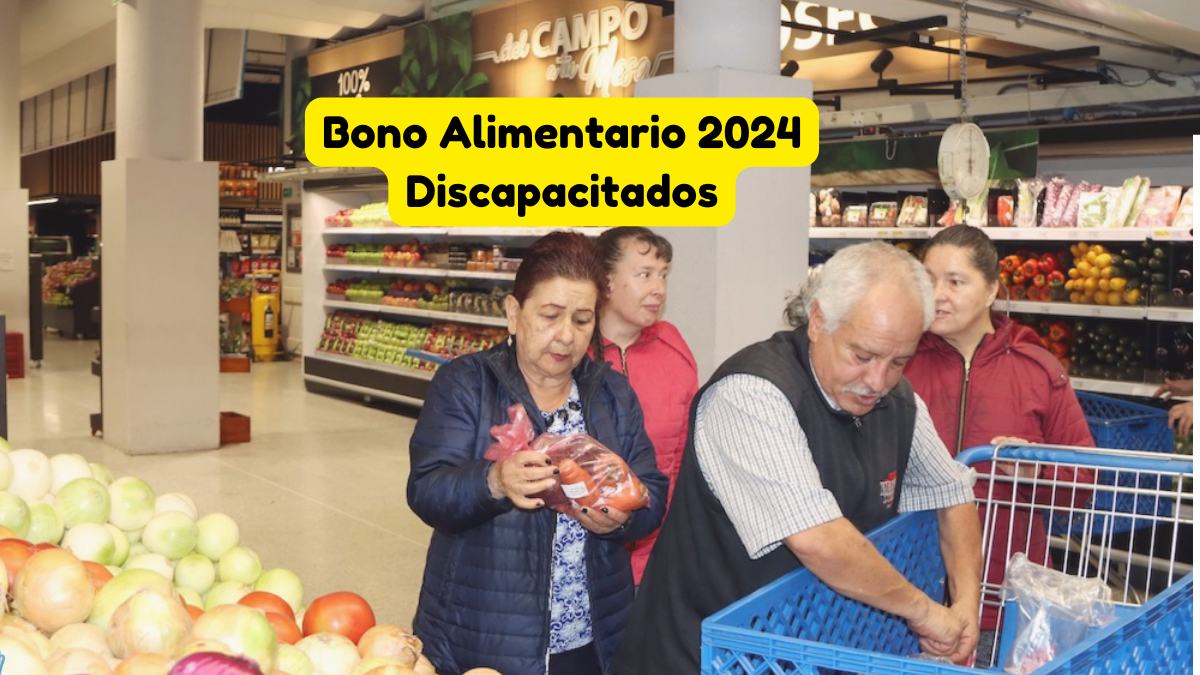 Bonos Canjeables por Alimentos para Personas con Discapacidad en Bogotá
