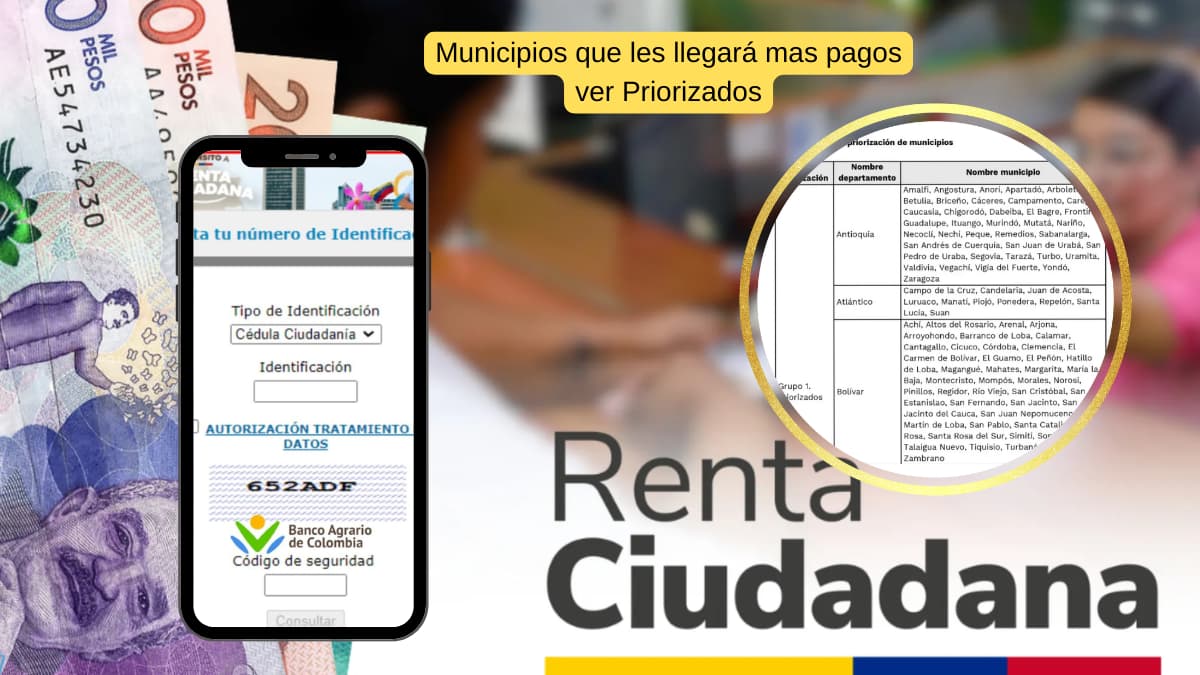 En este momento estás viendo Renta Ciudadana 2024: Municipios Priorizados recibirán mejores Pagos