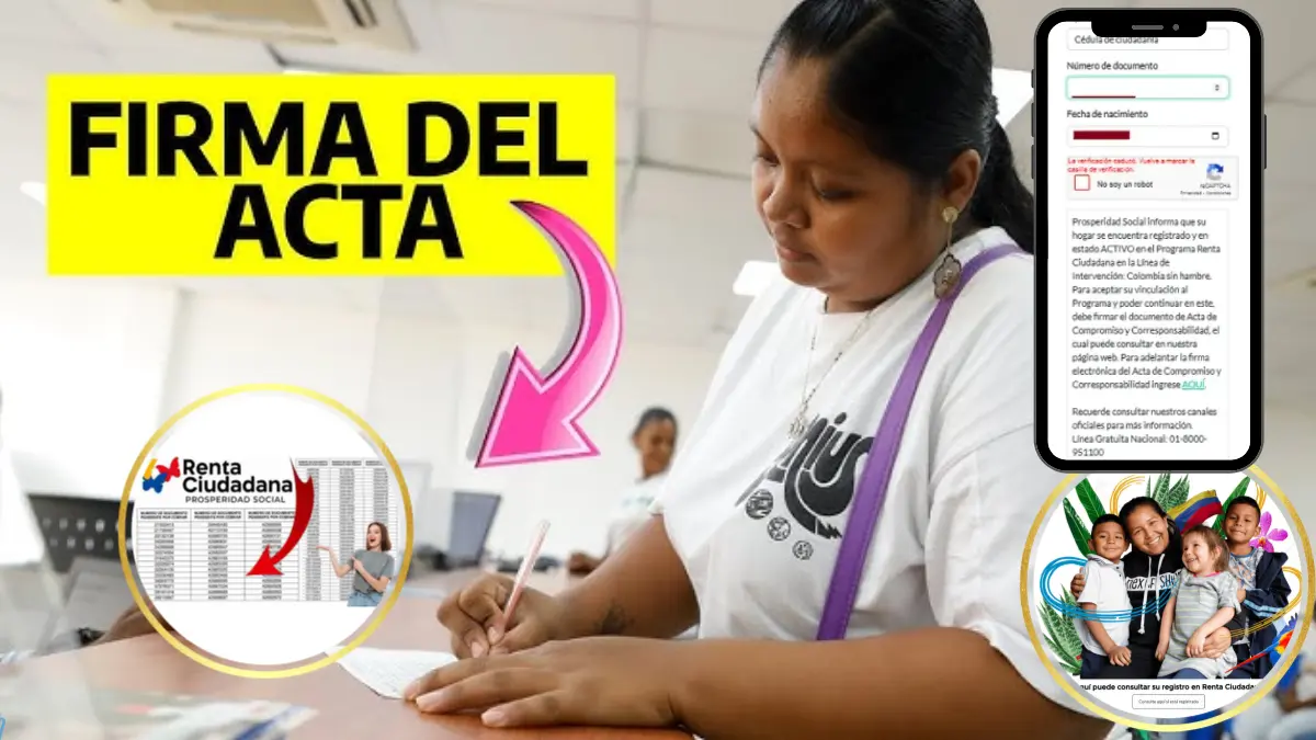 Renta Ciudadana: Cómo firmar el acta virtual de compromiso paso a paso