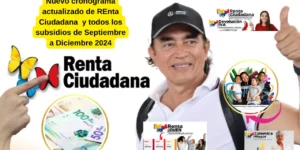 Gustavo Bolívar actualiza información sobre pagos de Renta Ciudadana para septiembre y diciembre de 2024